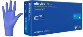 Rekawice nitrylowe 100 szt. nitrylex basic dark blue 8-m