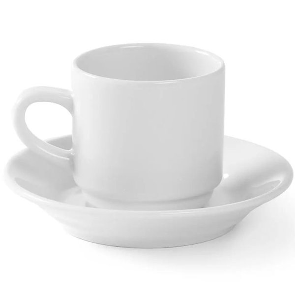 Filizanka do kawy hotelowa optima biaa porcelana 90ml zestaw 12szt.