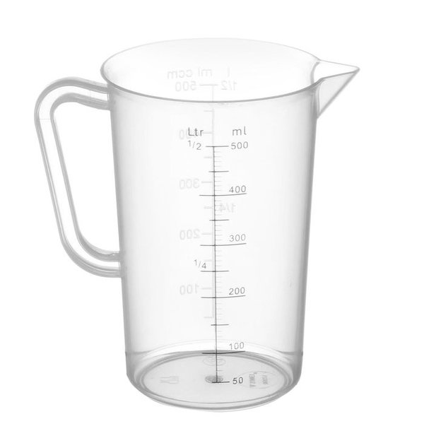 Miarka spozywcza z podziaka z polipropylenu 0.5 l - hendi 567104