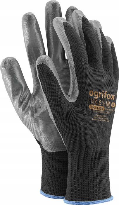 Rekawice robocze / czarne / rozmiar: 10 - xl / ox-nitricar_bs10