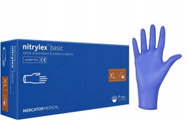 Rekawice nitrylowe 100 szt. nitrylex basic dark blue 10-xl