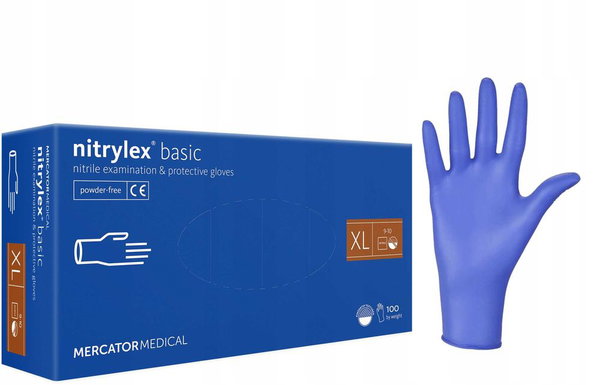Rekawice nitrylowe 100 szt. nitrylex basic dark blue 10-xl