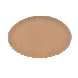 Talerz papierowy kraft 24cm 9cali 100szt enjoy be eco