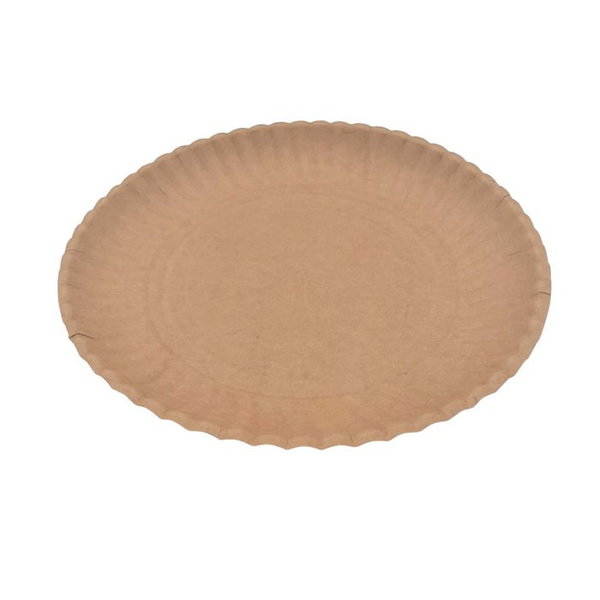 Talerz papierowy kraft 24cm 9cali 100szt enjoy be eco