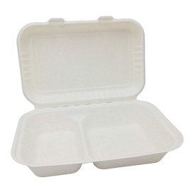Menu box pojemnik dwudzielny pulpa 230x156x65mm 125 szt.
