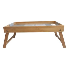 Taca bambusowa na nozkach stolik 51x20x33