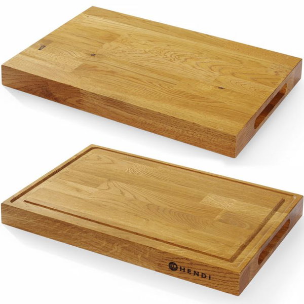 Deska do serwowania podawania potraw debowa 42x28cm grubosc 4cm