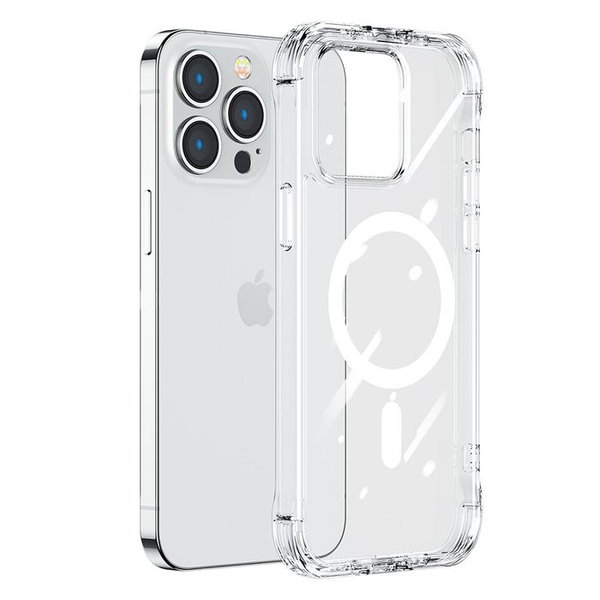 Magnetyczne etui do iphone 14 plus pancerny pokrowiec z haczykami