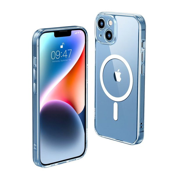 Zelowe magnetyczne etui do iphone 14 plus przezroczysty magsafe