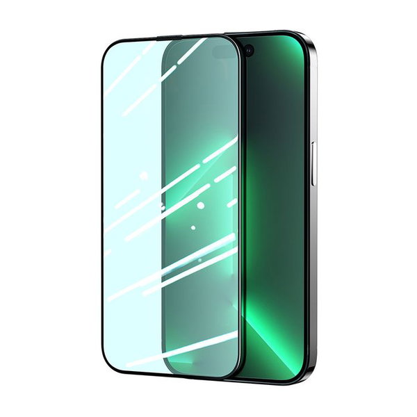 Zielone szko hartowane do iphone 14 pro max z filtrem anti blue