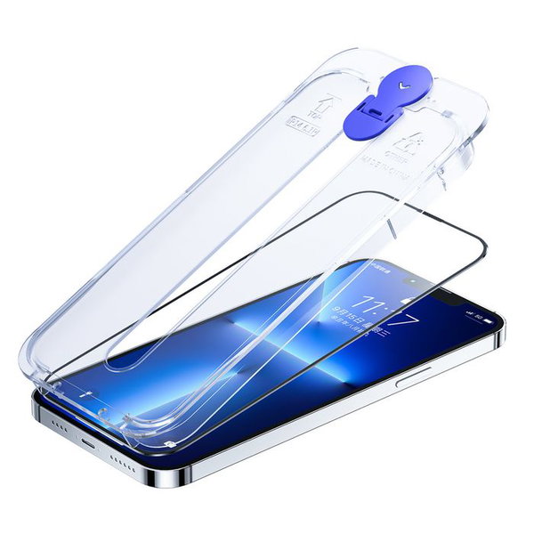 Szko hartowane do iphone 14 plus z zestawem montazowym