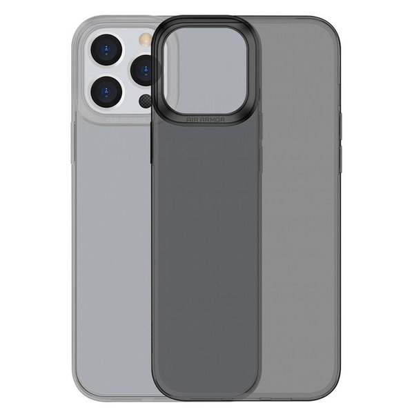 Przezroczyste zelowe etui iphone 13 pro simple series case czarny