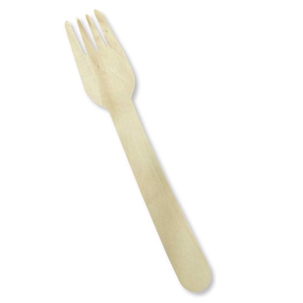 Widelec drewniany 16 cm 100szt