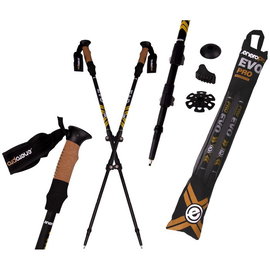 Kije nordic walking w pokrowcu evo enero pro czarny mat