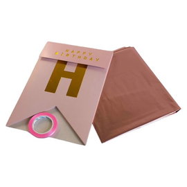 Zestaw 7 urodziny baner balon siedem lat rozowy