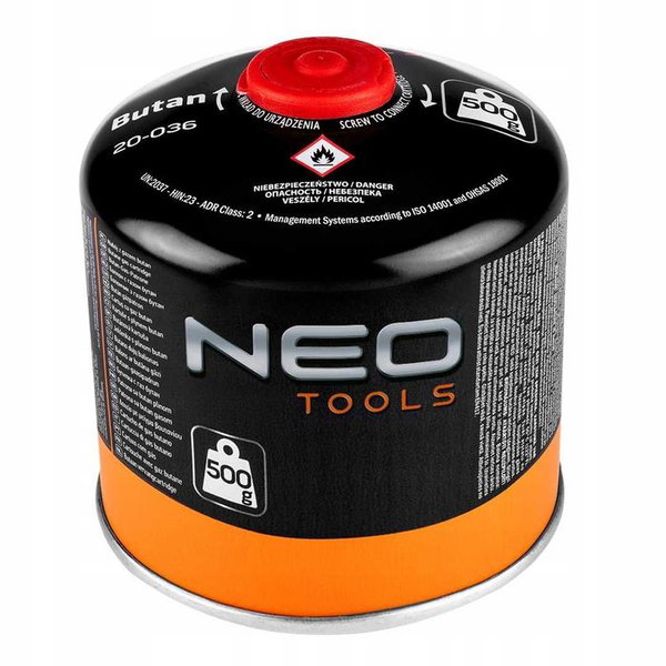 Naboj z gazem butan 500g, nakrecany