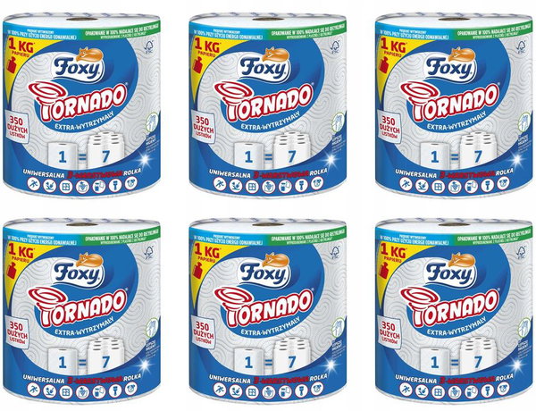 Recznik papierowy foxy tornado - 6 szt.
