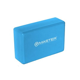 Blok kostka do jogi master niebieski