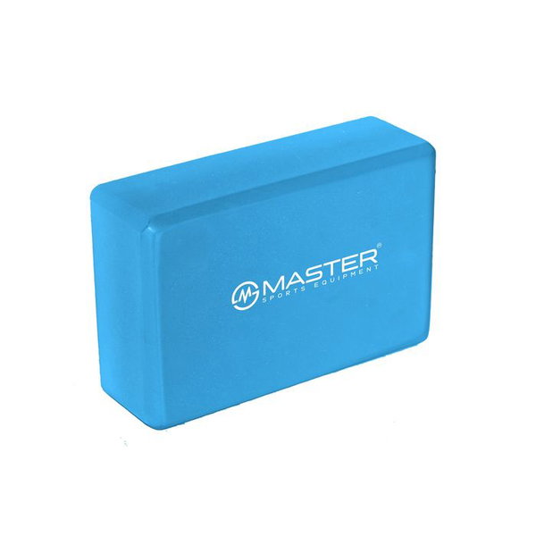 Blok kostka do jogi master niebieski