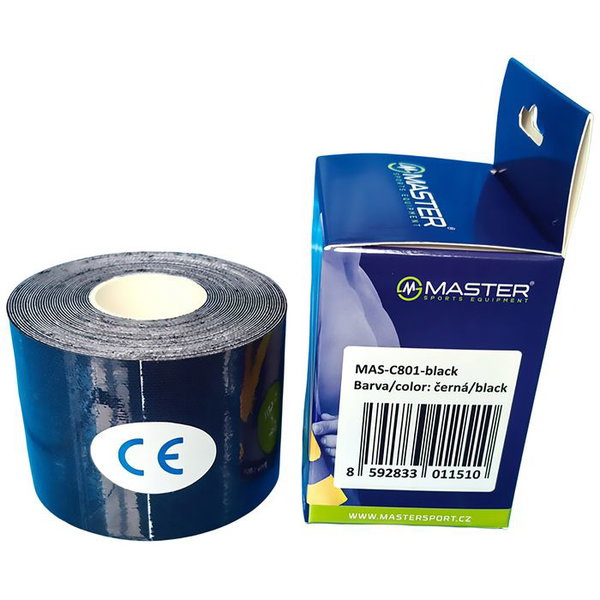 Tasma kinezjologiczna master 5 cm x 5 m - czarna