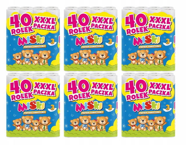 Papier toaletowy 40r miski 3w - 240 rolek