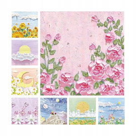 Karteczki samoprzylepne z artystycznym wzorem