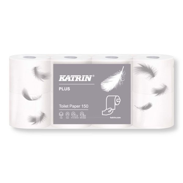 Papier toaletowy biay 3 warst. katrin 8 szt.