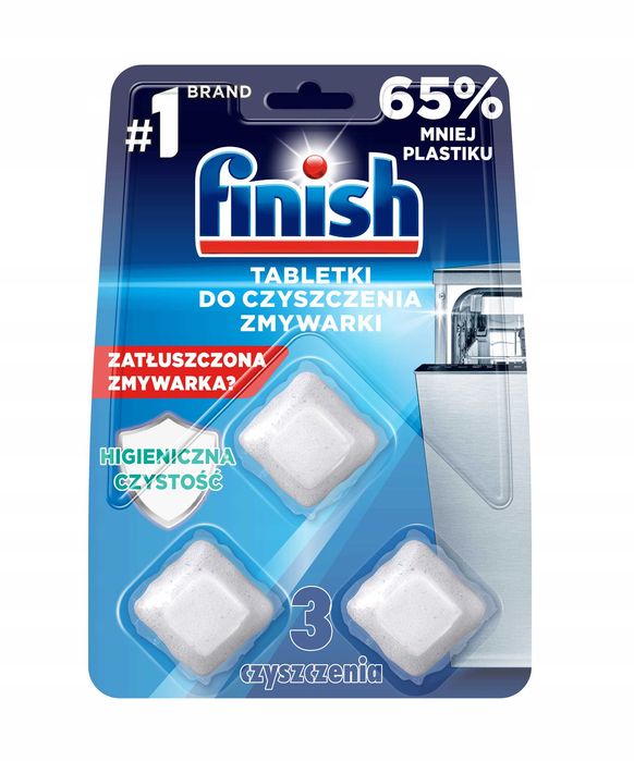 Finish tabletki do czyszczenia zmywarki, 3 szt.