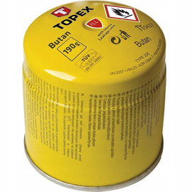 Naboj z gazem butan, 190 g, system blokowania wypywu gazu