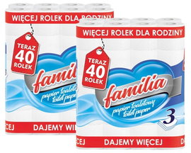 Papier toaletowy 40r familia 3w - 80 rolek