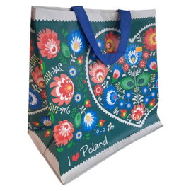 Torba na zakupy 24l 35x20x35 folklor 1szt malachit