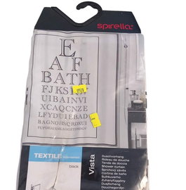 Zasona prysznicowa 180x200cm spirella vista