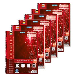 Zeszyt a4 notatnik koonotatnik kratka 6szt stylex