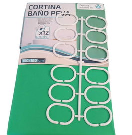 Zasona prysznicowa 180x180cm zielona