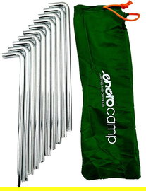 Sledzie szpilki do namiotu pro 8mm 20cm kpl.10szt metal