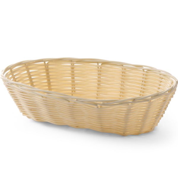 Koszyk na pieczywo z polirattanu owalny 225x130x55mm - hendi 426500