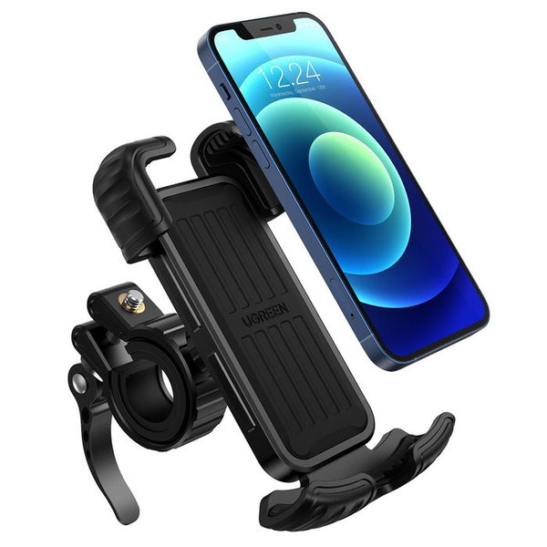 Uchwyt na telefon na rower motocykl kierownice uniwersalny czarny