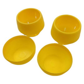 Zestaw 2 mini zotych plastikowych doniczek