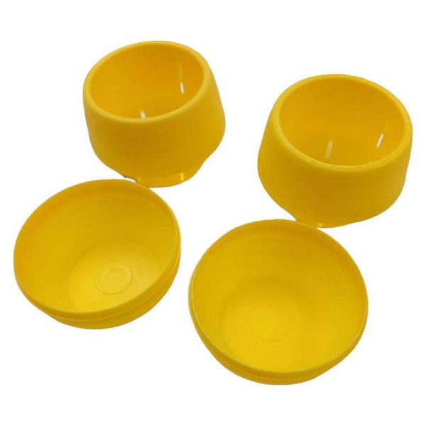 Zestaw 2 mini zotych plastikowych doniczek