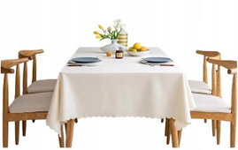 Obrus 140x240cm plamoodporny bezowy