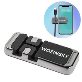 Uchwyt na telefon samoprzylepny magnetyczny z organizerem do kabli