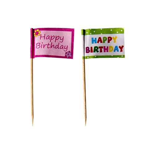 Wykaaczki bankietowe 8cm happy birthday 20szt