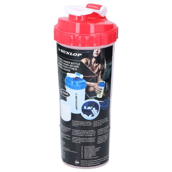Dunlop - Butelka sportowa shaker z wygodnym zamykaniem 550 ml