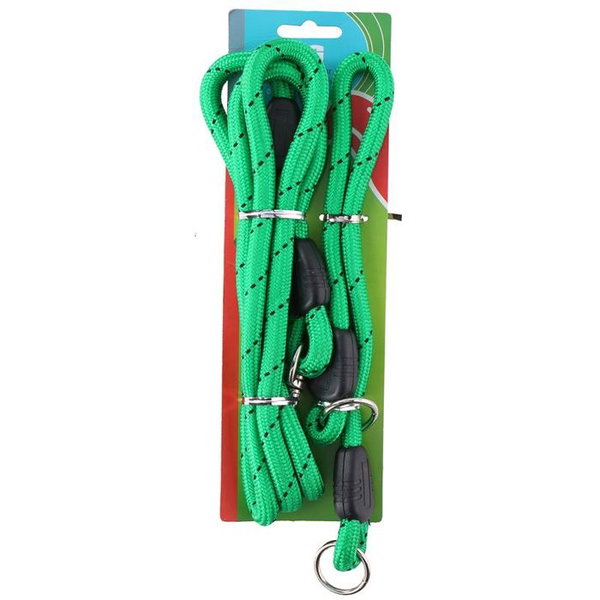 Smycz 150 cm + obroza 45 cm (zielony)