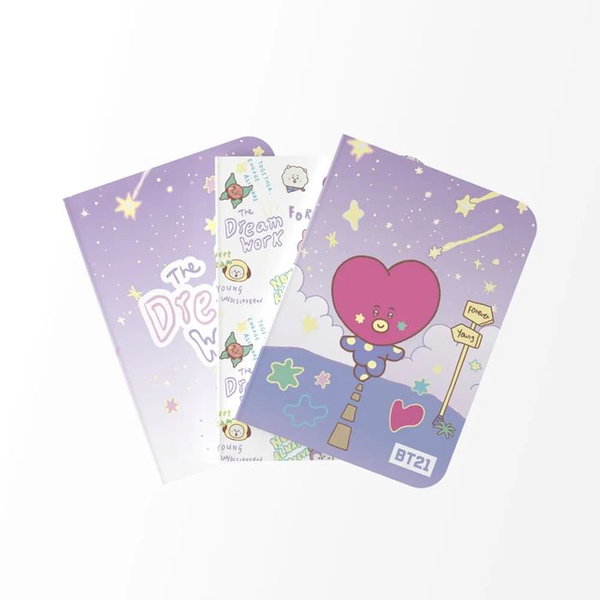 BT21 - Zestaw zeszytow A6 TATA (3 sztuki)