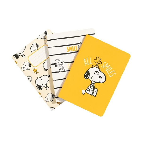 Snoopy - Zestaw zeszytow A6 z kolekcji Lazy Days (3 sztuki)