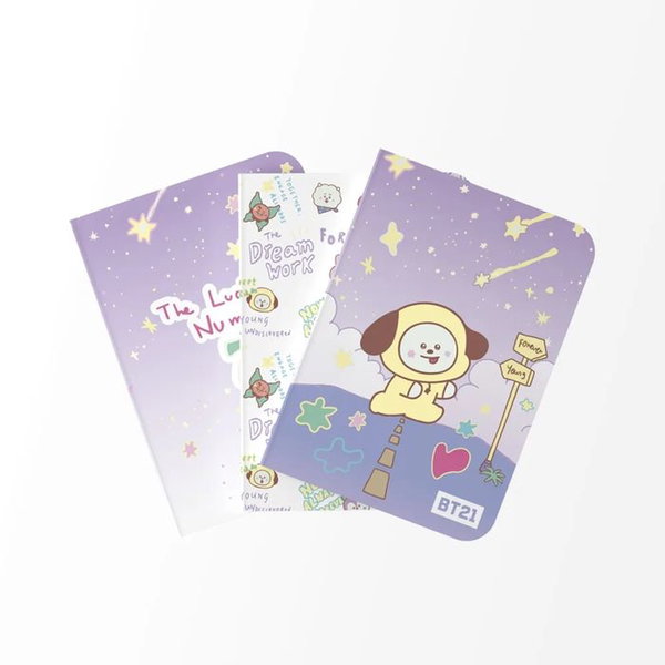 BT21 - Zestaw zeszytow A6 CHIMMY (3 sztuki)