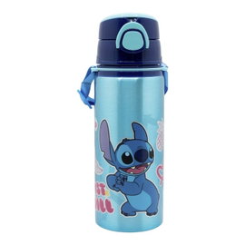 Disney Stitch - Bidon aluminiowy ze somka i paskiem 730 ml