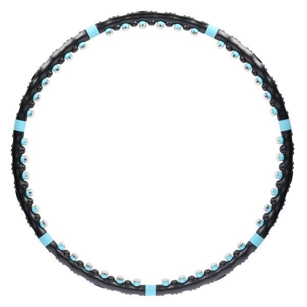 Hhp006 black-blue hula hop masujacy z magnesami 98cm hms