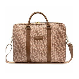 Guess GCube Stripes Computer Bag - Torba na notebooka 16 (Brazowy)